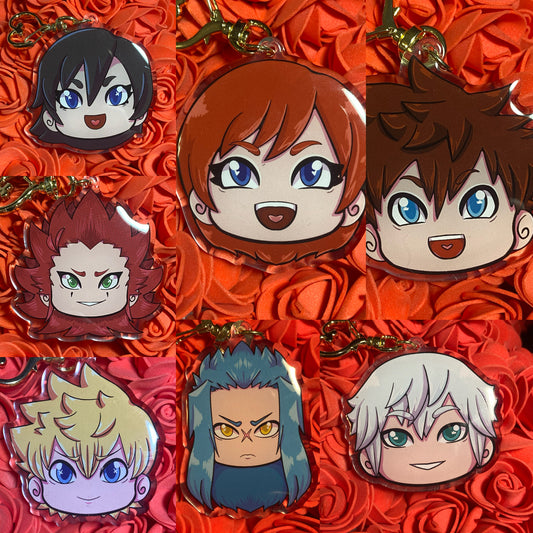 KH Chibi Heads Keychains